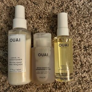 OUAI Hair Care Set - Leave-In Conditioner, Detox Shampoo, Hair Oil Final Price